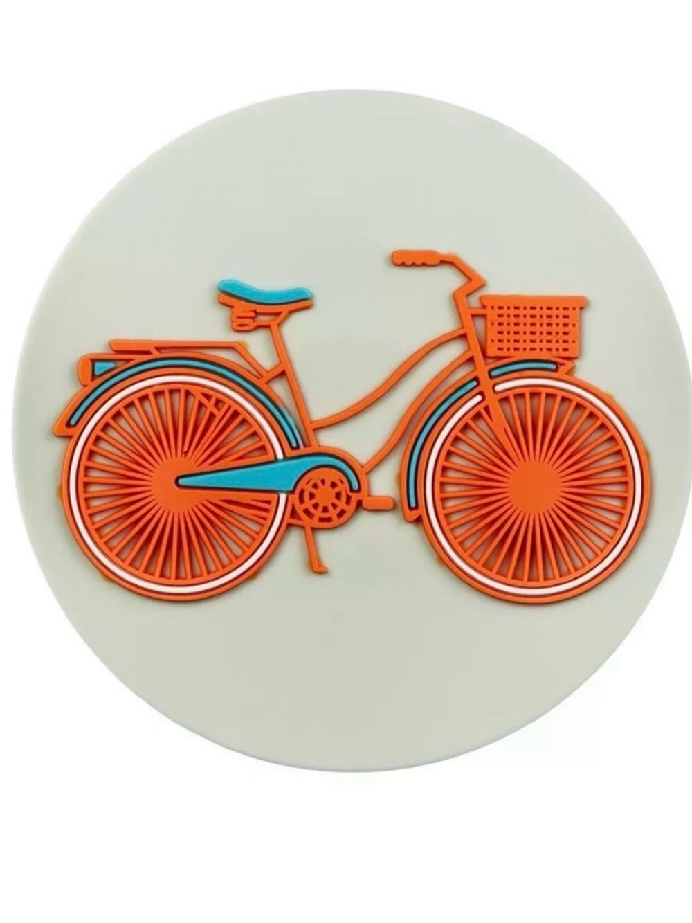 NWT Bogg Bits Beach Bike Bicycle Bag Charm Orange Teal Bogg Bag Accessory